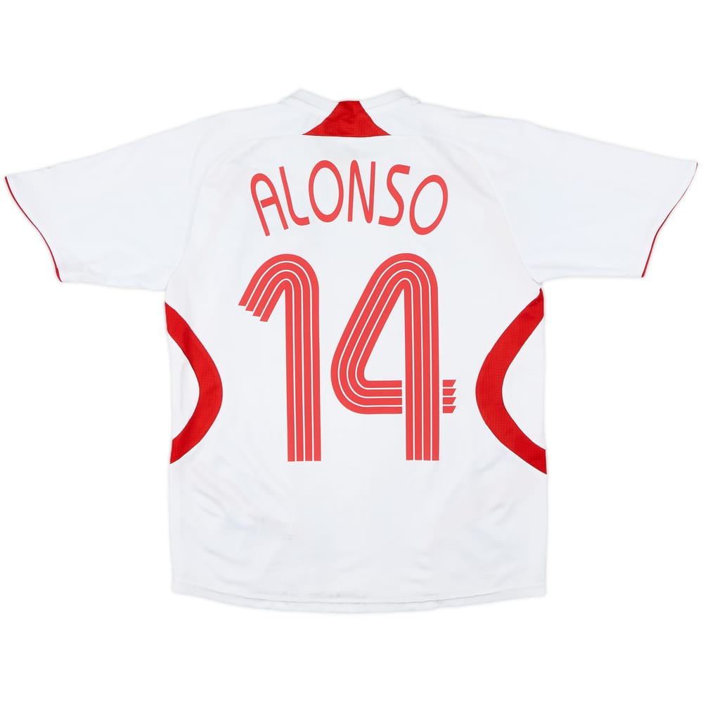 2007-08 Liverpool Away Shirt Alonso #14 - 6/10 - (M.Boys)