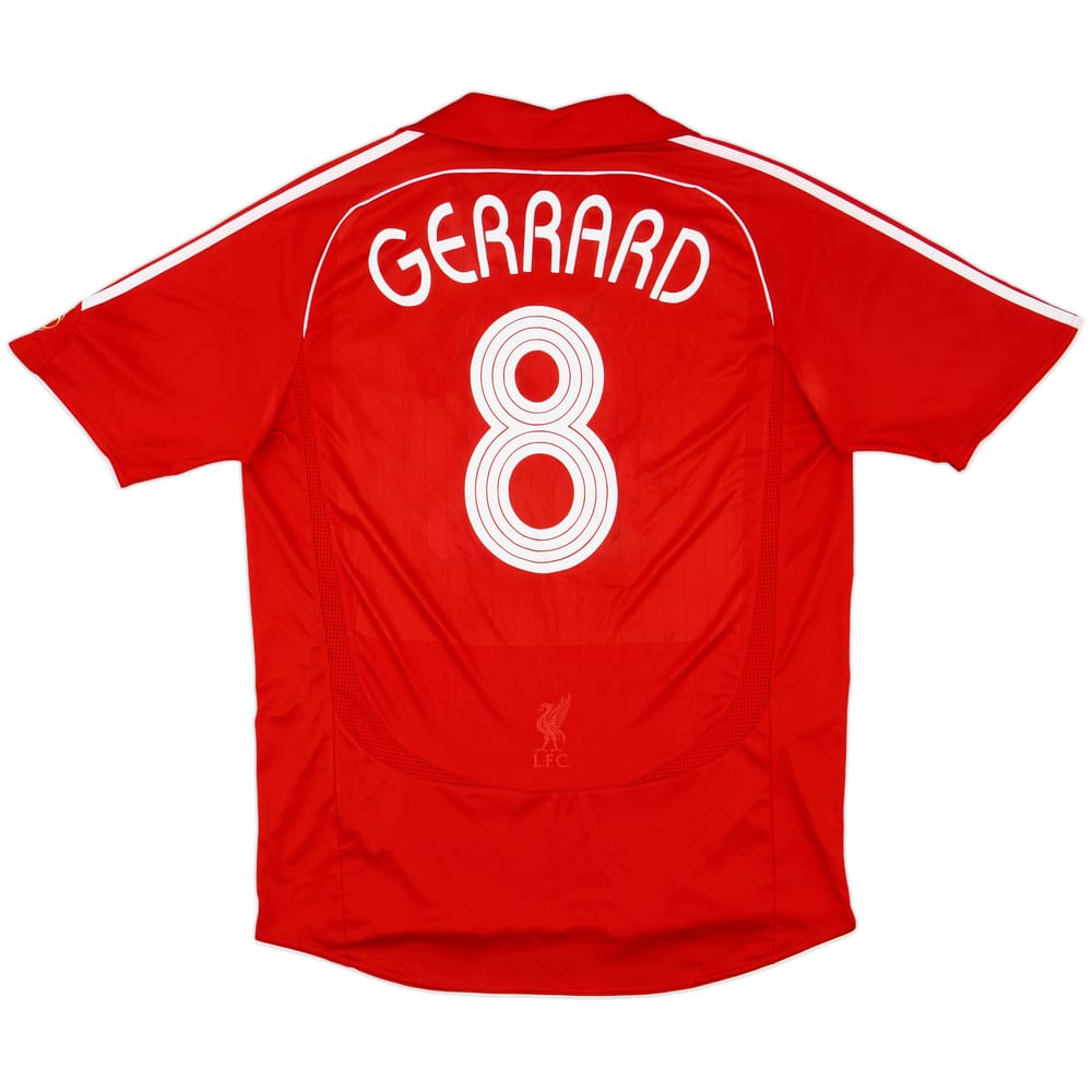 2006-08 Liverpool Home Shirt Geerard #8 - 6/10 - (L)