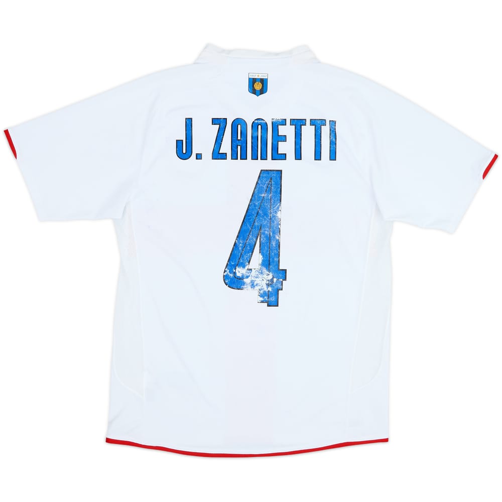 2007-08 Inter Milan Centenary Away Shirt J.Zanetti #4 - 4/10 - (M)
