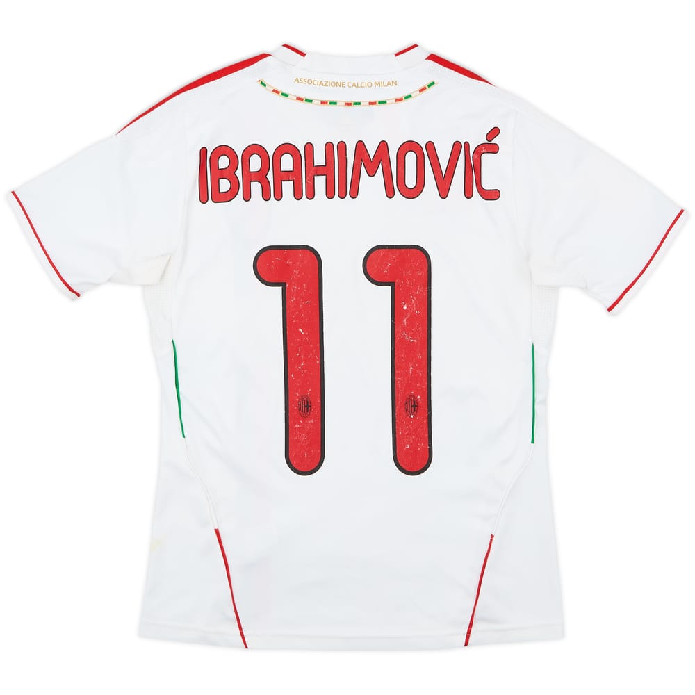 2011-12 AC Milan Away Shirt Ibrahimovic #11 - 6/10 - (13-14 Years)