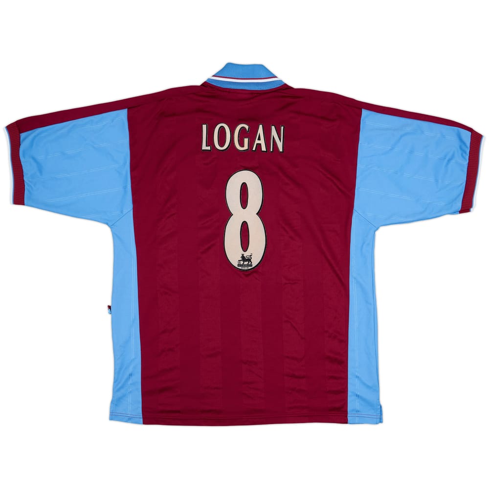 1998-99 West Ham Home Shirt Logan #8 - 8/10 - (L)