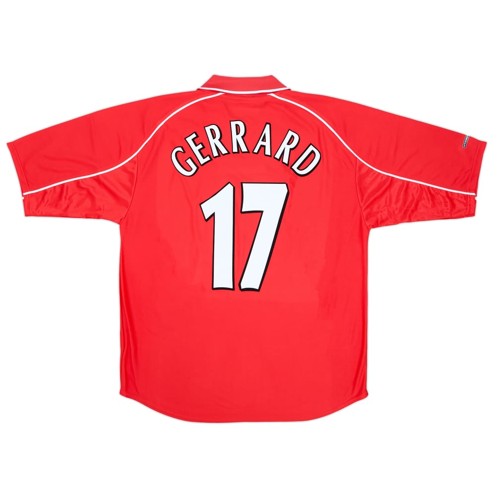 2000-02 Liverpool Home Shirt Gerrard #17 (L)
