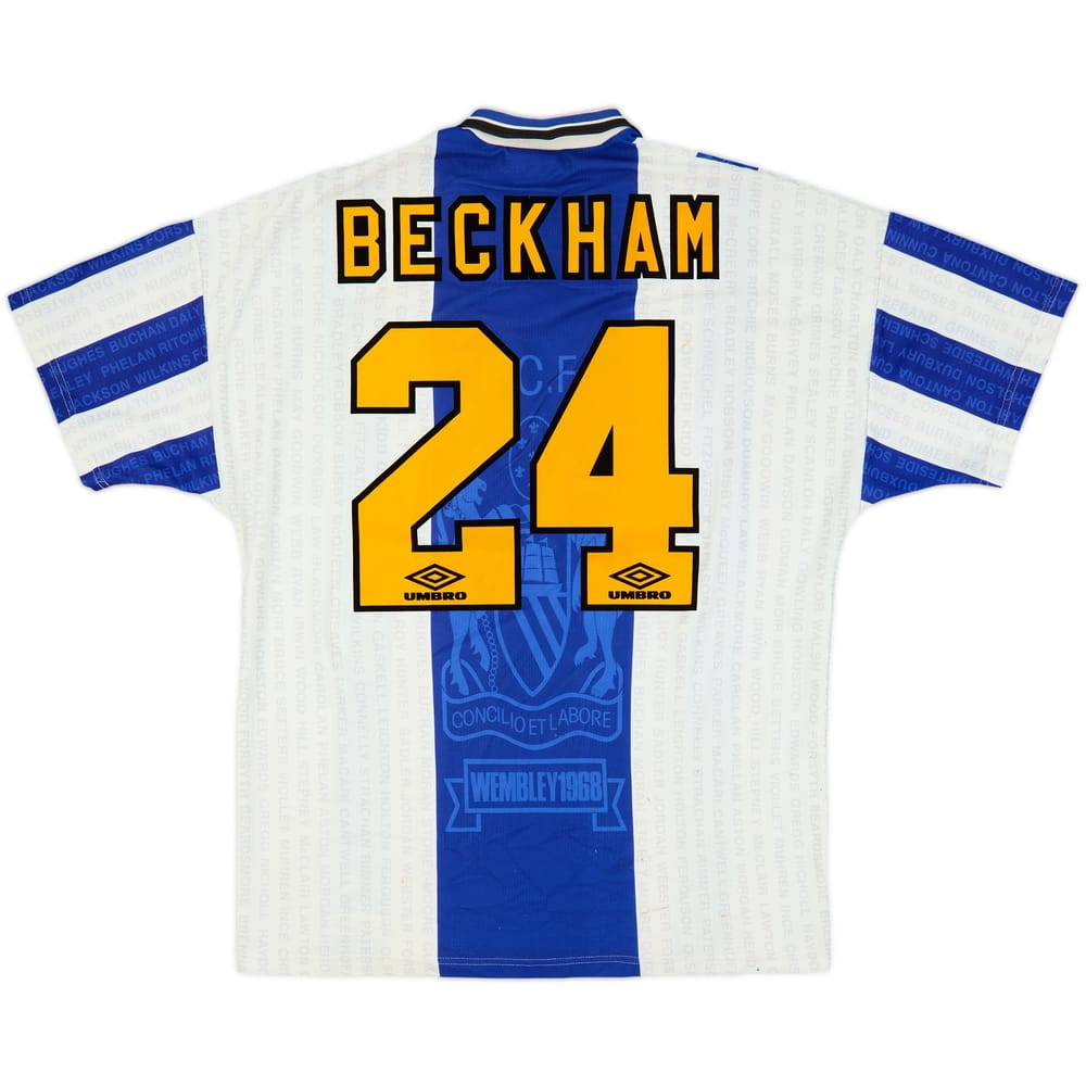 1994-96 Manchester United Third Shirt Beckham #24 - 7/10 - (XL)