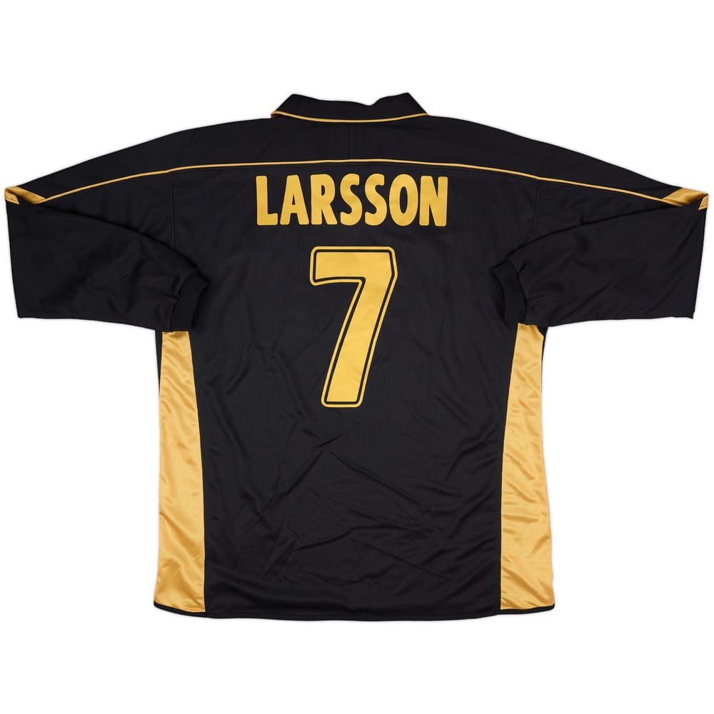 2003-04 Celtic Away L/S Shirt Larsson #7 - 10/10 - (XL)