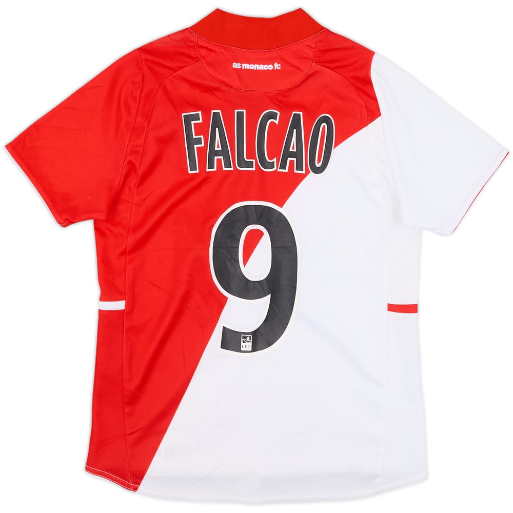 2013-14 Monaco Home Shirt Falcao #9 - 5/10 - (M.Boys)