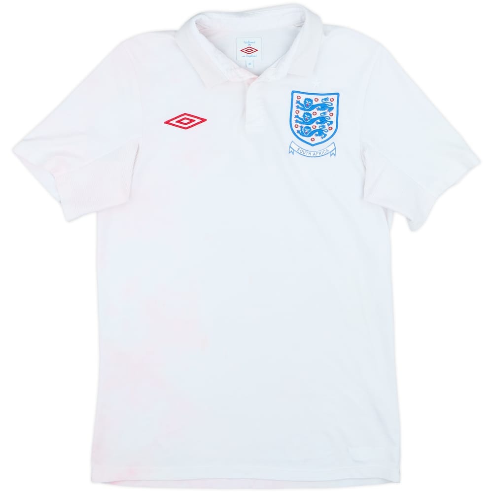2009-10 England 'South Africa' Home Shirt - 5/10 - (S)