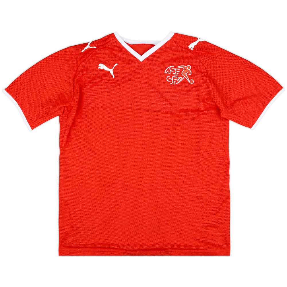 2008-10 Switzerland Home Shirt - 8/10 - (YXXL)
