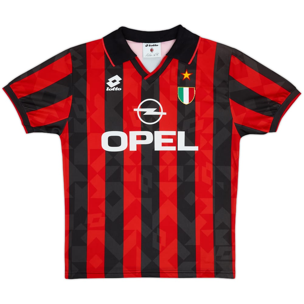 1994-95 AC Milan Home Shirt - 9/10 - (Y)