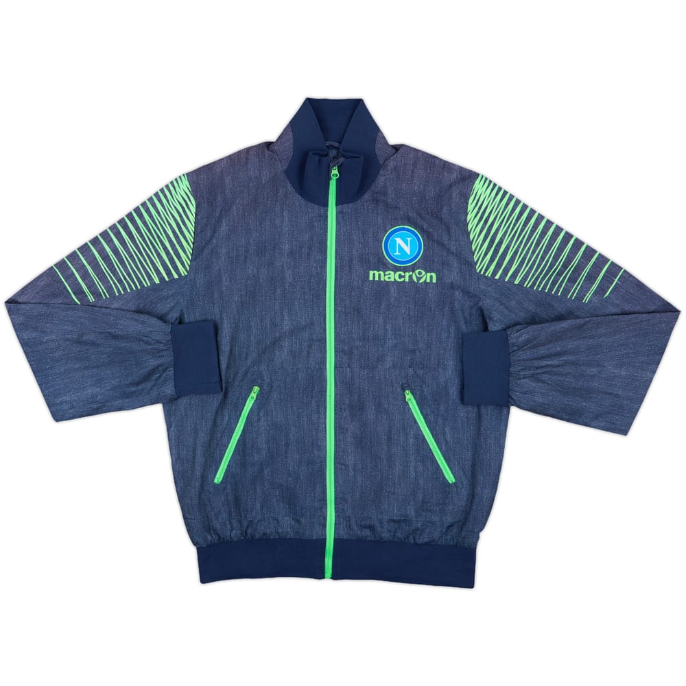 2014-15 Napoli Macron Track Jacket - 6/10 - (M)