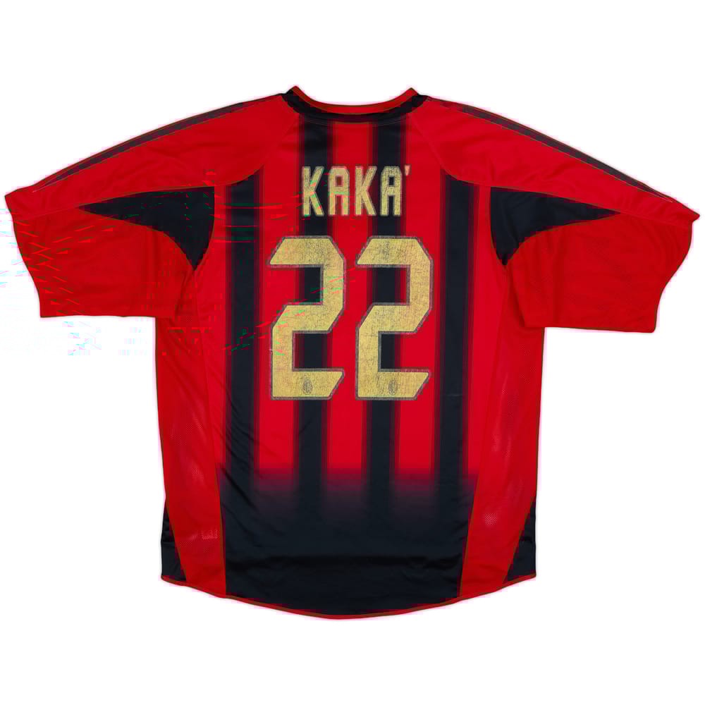 2004-05 AC Milan Home Shirt Kaka #22 - 4/10 - (L)
