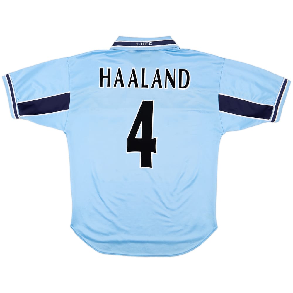 1999-00 Leeds United Away Shirt Haaland #4 - 8/10 - (L)