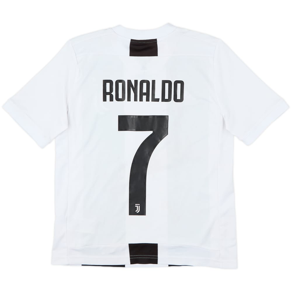 2018-19 Juventus Home Shirt Ronaldo #7 - 8/10 - (L.Boys)