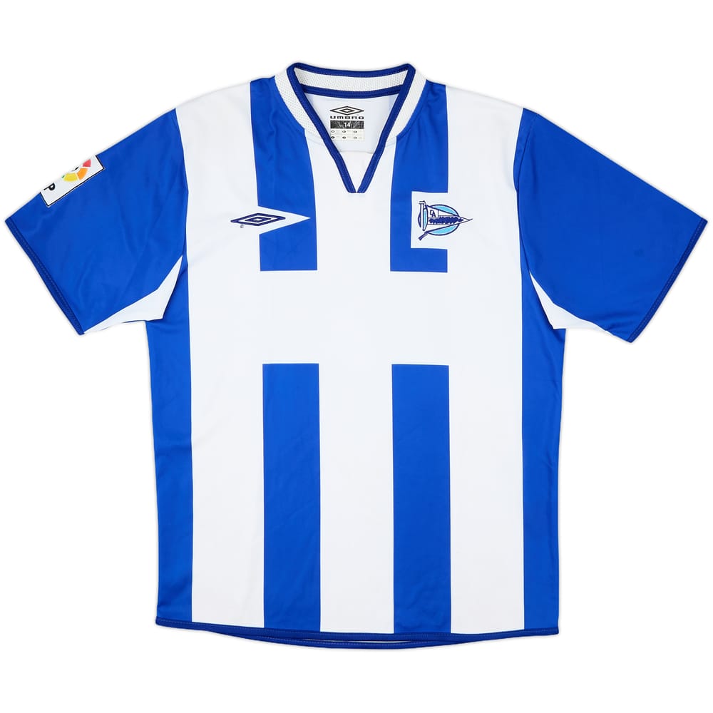 2005-06 Alaves Home Shirt - 8/10 - (L.Boys)