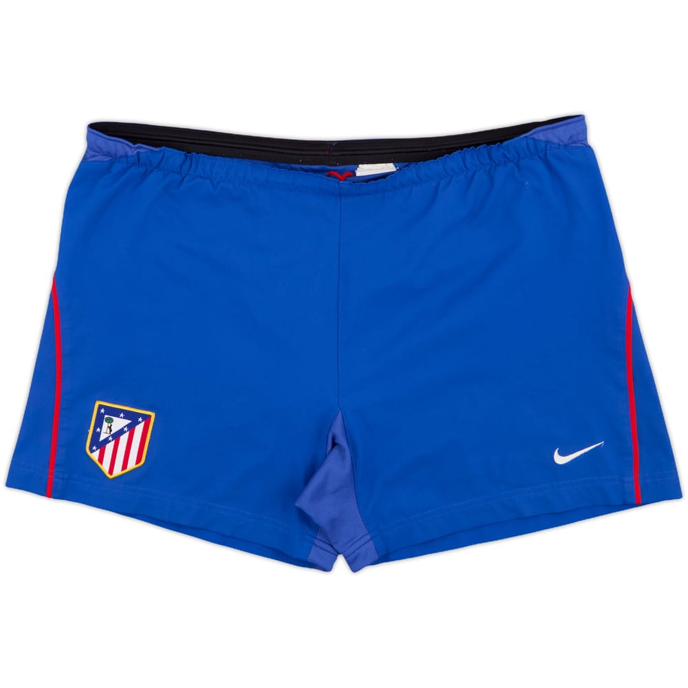 2003-04 Atletico Madrid Home Shorts - 9/10 - (L)