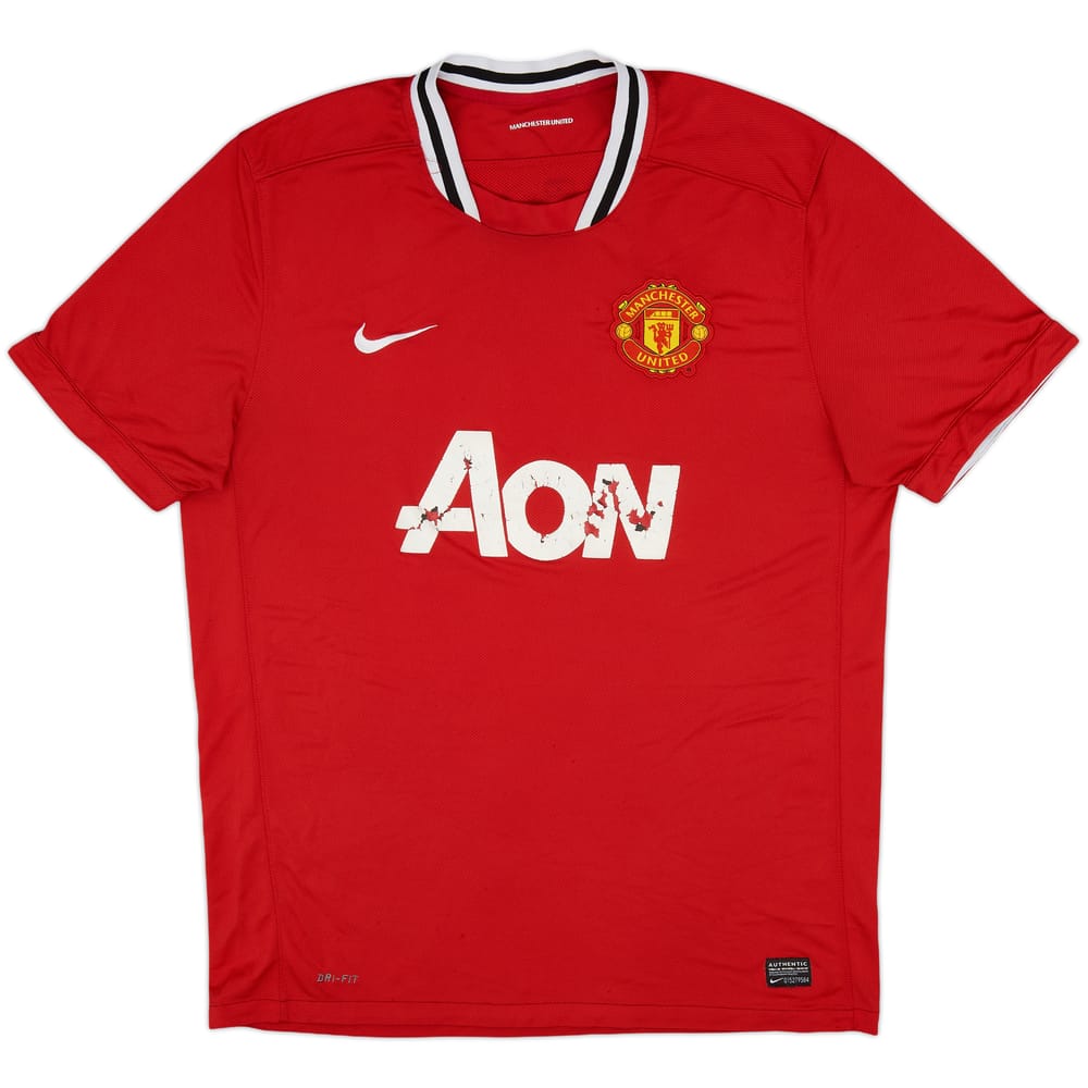 2011-12 Manchester United Home Shirt - 4/10 - (XL)