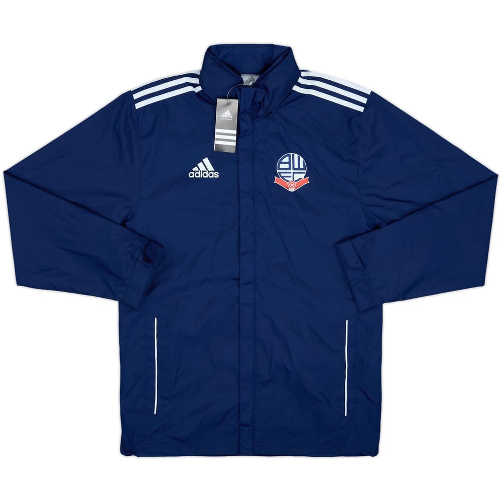 2013-14 Bolton Wanderers adidas Hooded Rain Jacket (S)