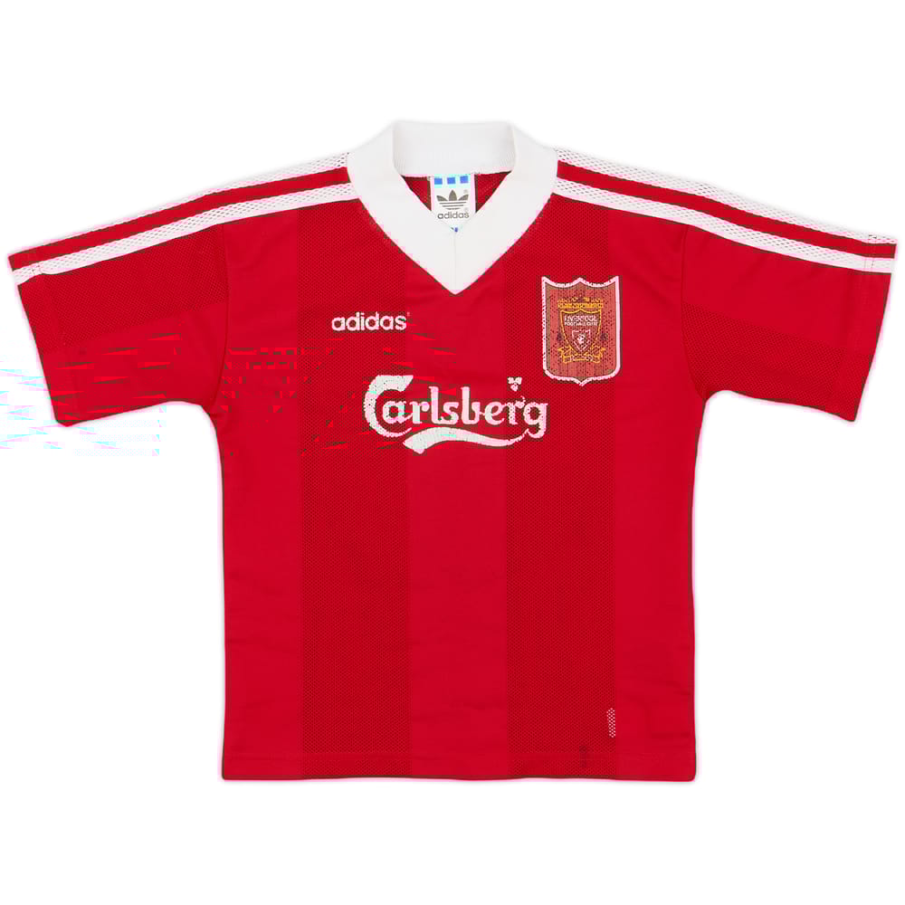 1995-96 Liverpool Home Shirt - 6/10 - (S.Boys)