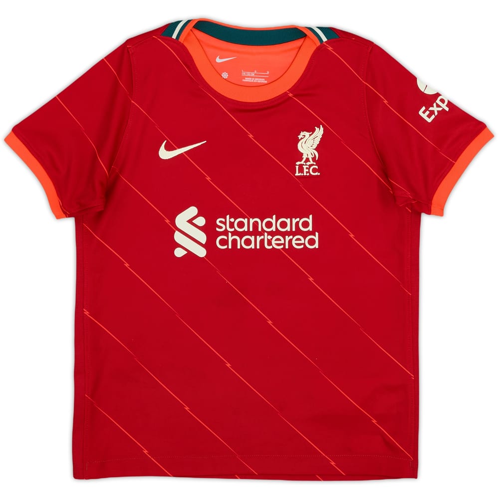 2021-22 Liverpool Home Shirt - 10/10 - (S.Boys)