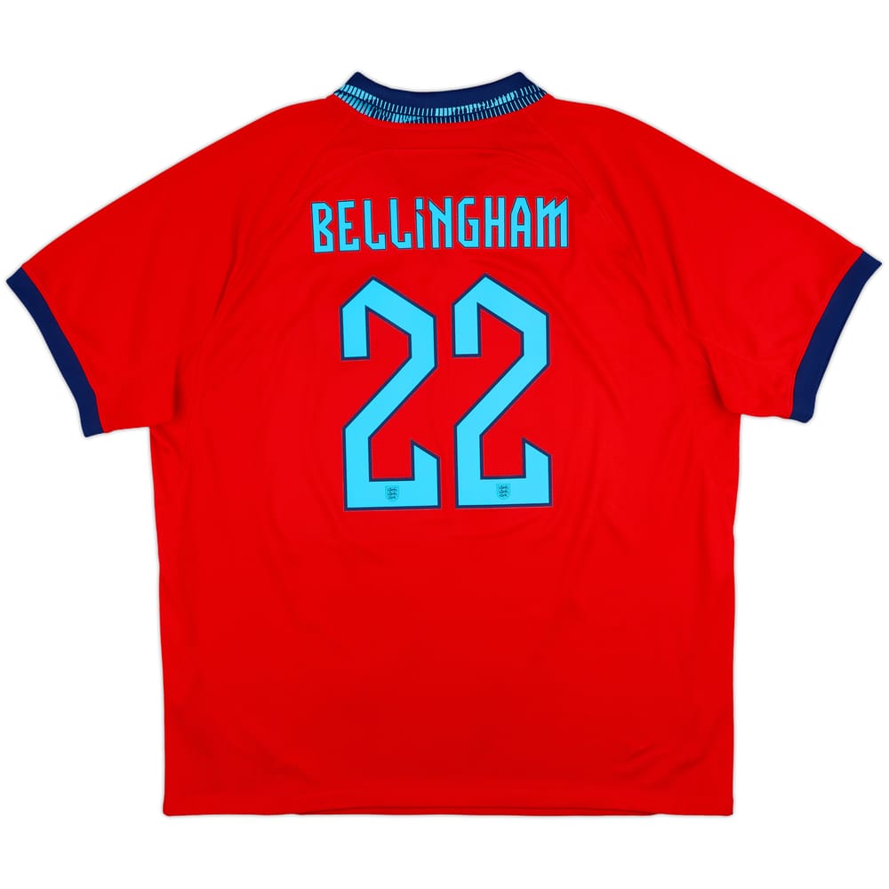 2022-23 England Away Shirt Bellingham #22 - 8/10 - (XXL)