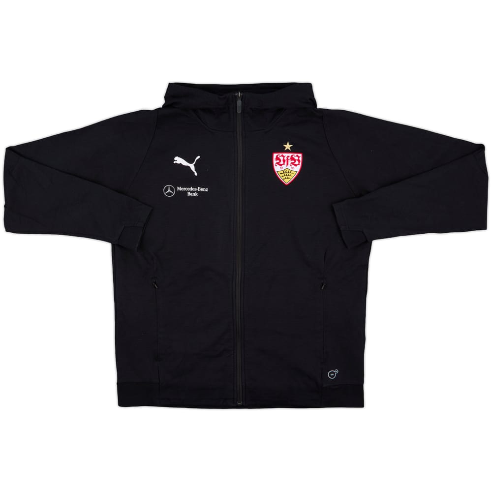 2018-19 Stuttgart Puma Zipped Hooded Sweat Top - 9/10 - (L)