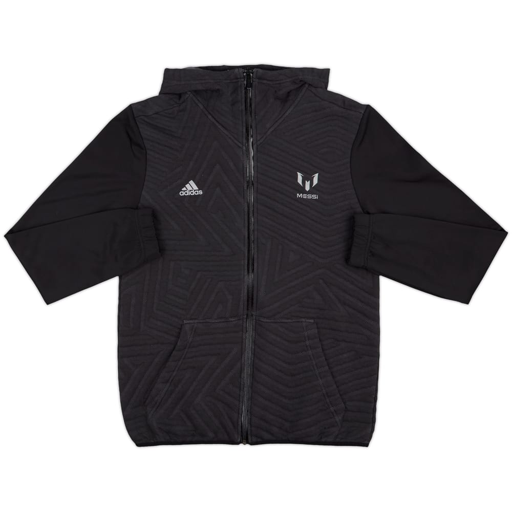 2018-19 Messi adidas Zipped Hooded Sweat Top - 9/10 - (XL.Boys)