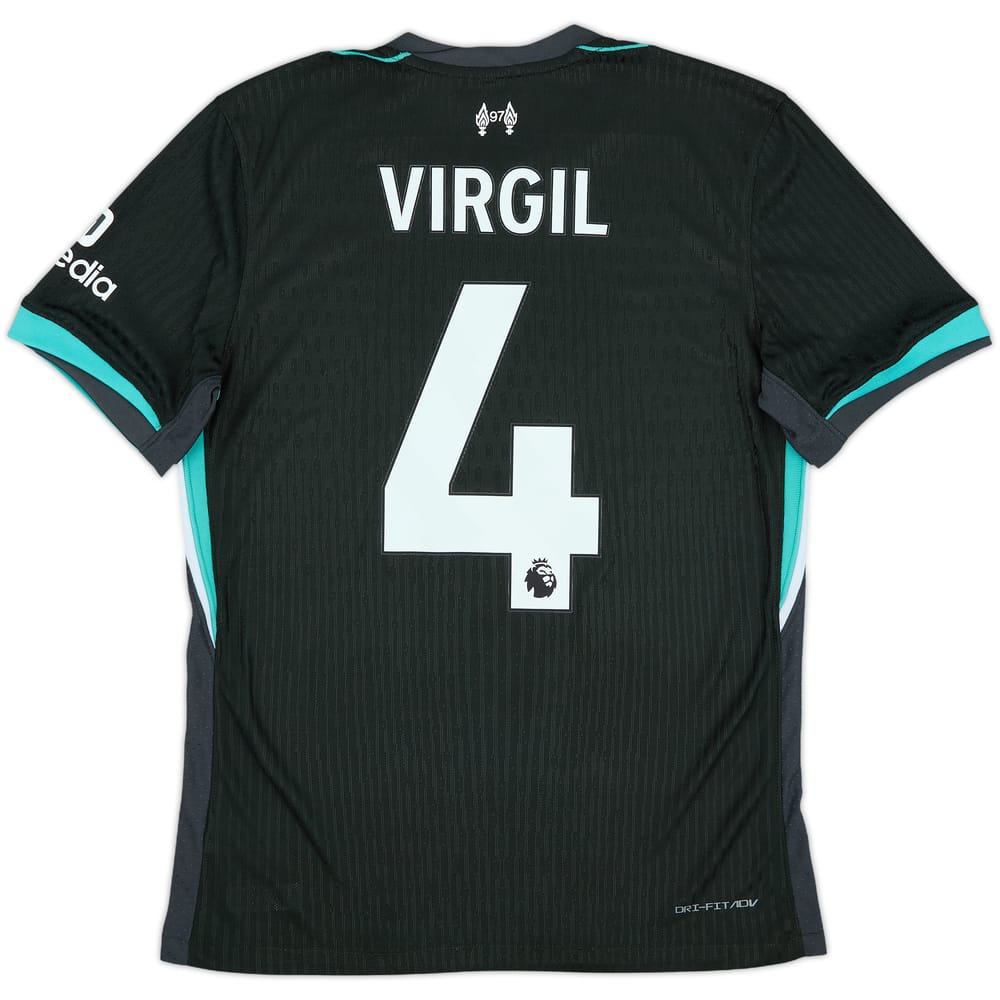 2024-25 Liverpool Authentic Away Shirt Virgil #4 - 8/10 - (L)