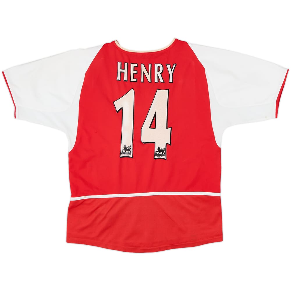 2002-04 Arsenal Home Shirt Henry #14 - 5/10 - (L.Boys)