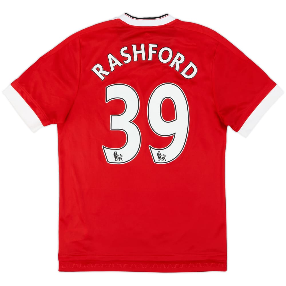 2015-16 Manchester United Player Issue Home Shirt Rashford #39 - 8/10 - (M)