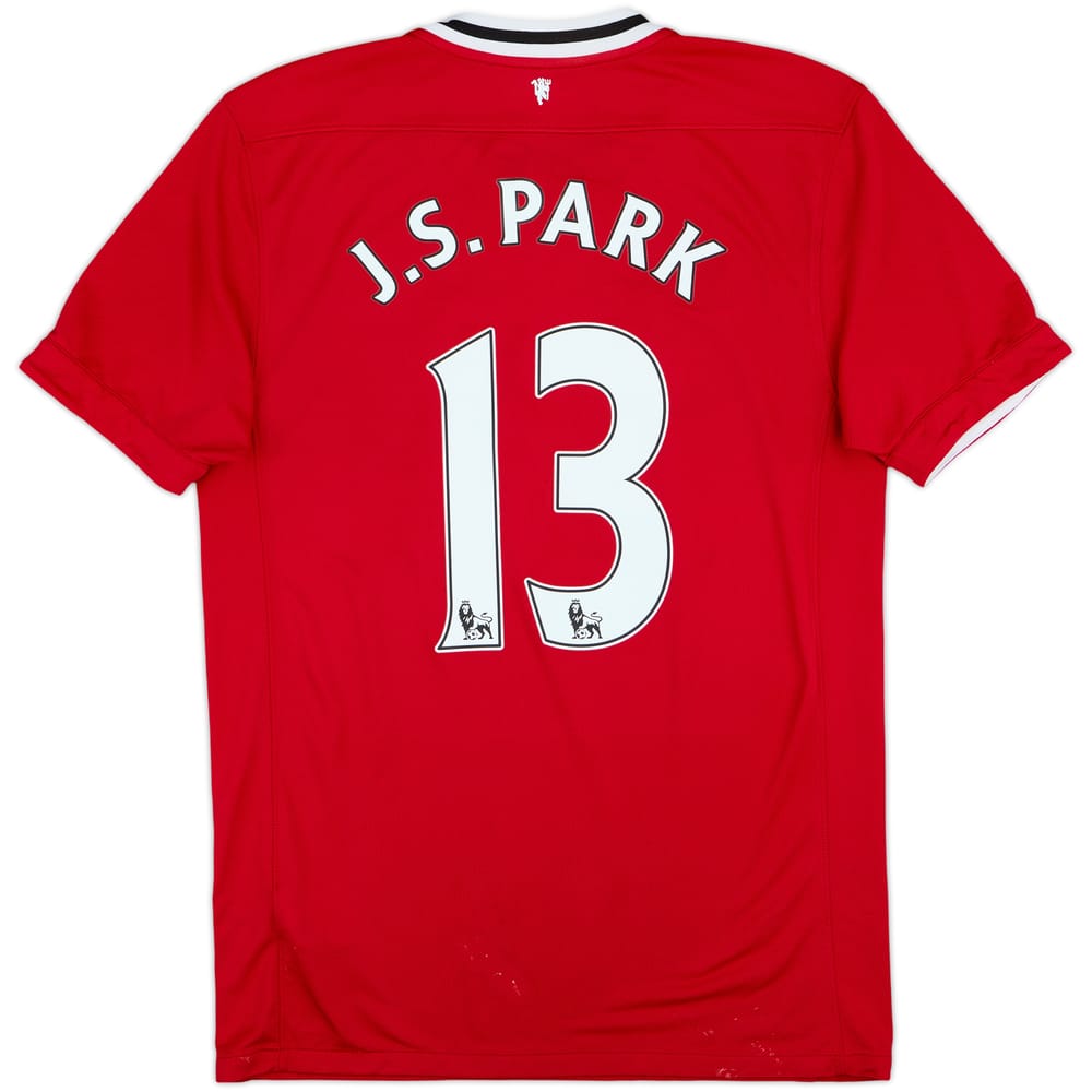 2011-12 Manchester United Home Shirt J.S.Park #13 - 6/10 - (M)