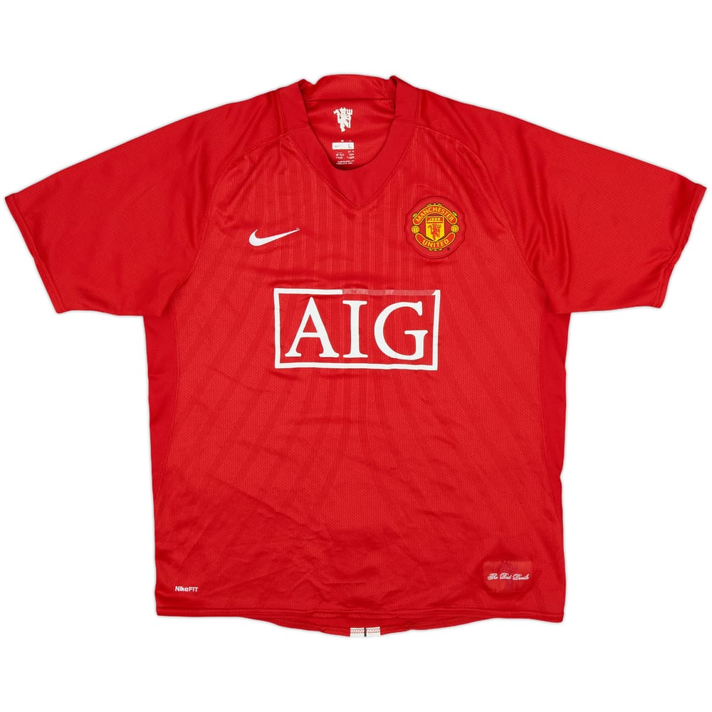 2007-09 Manchester United Home Shirt - 5/10 - (L)
