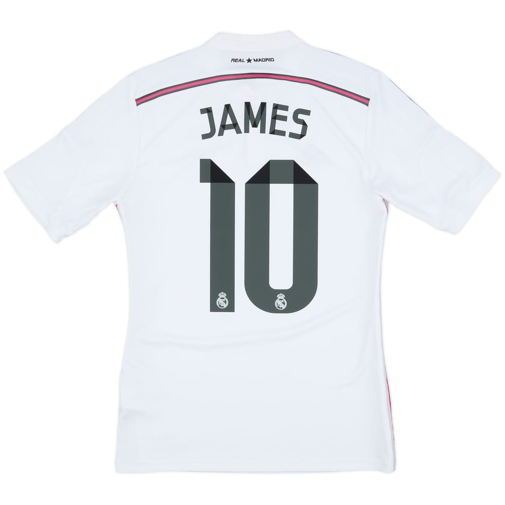 2014-15 Real Madrid Home Shirt James #10 - 8/10 - (S)