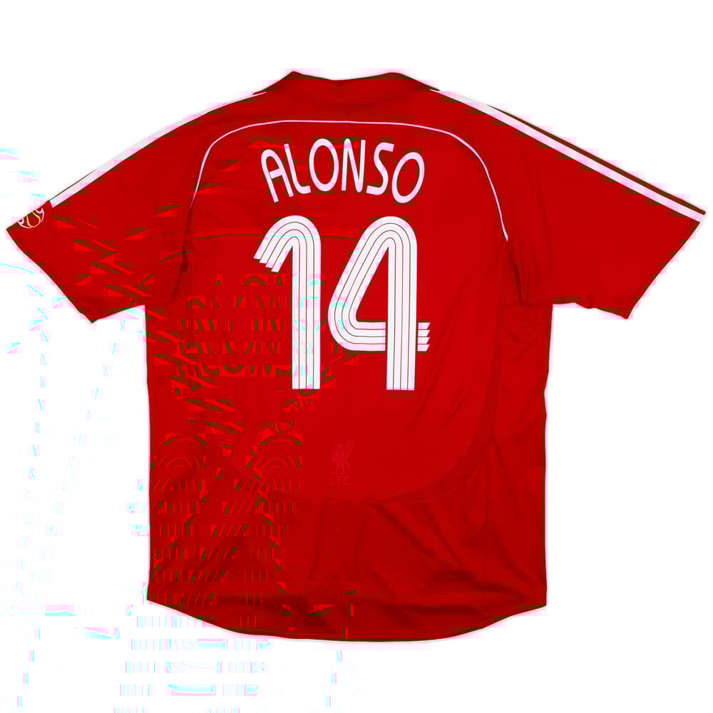 2006-08 Liverpool Home Shirt Alonso #14 - 5/10 - (XL)