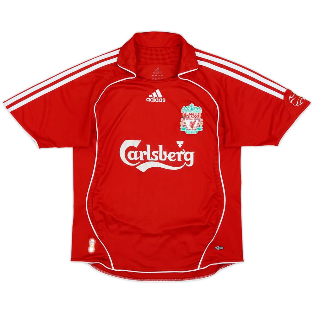 2006-08 Liverpool Home Shirt - 6/10 - (L.Boys)