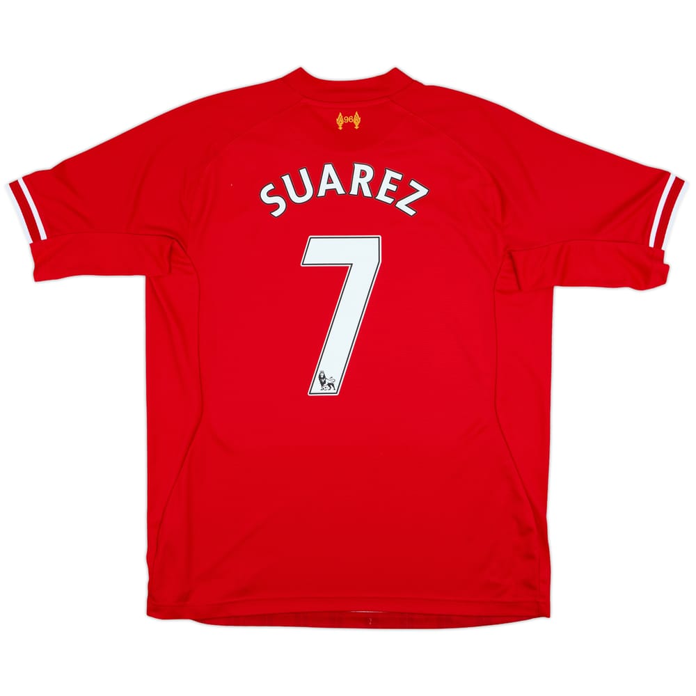 2013-14 Liverpool Home Shirt Suarez #7 - 5/10 - (XL)