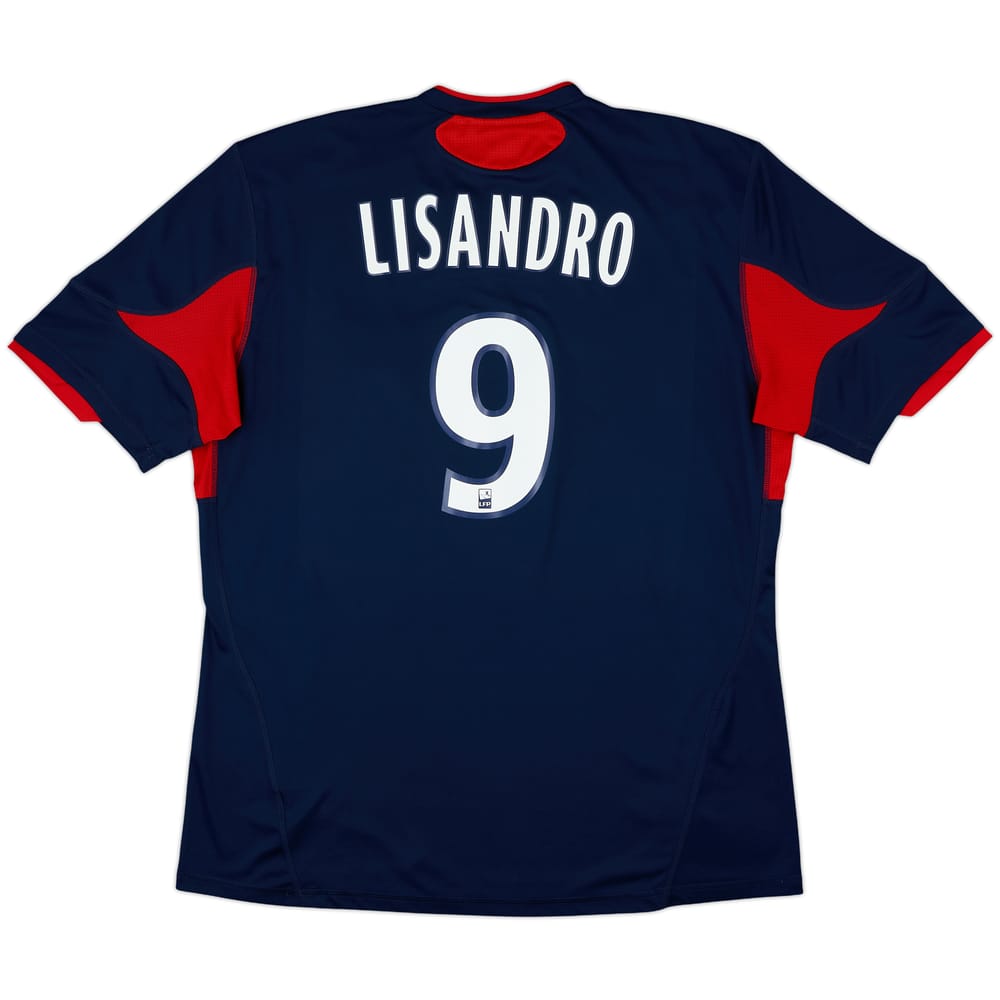 2010-11 Lyon Player Issue Third Shirt Lisandro #9 - 8/10 - (XXL)