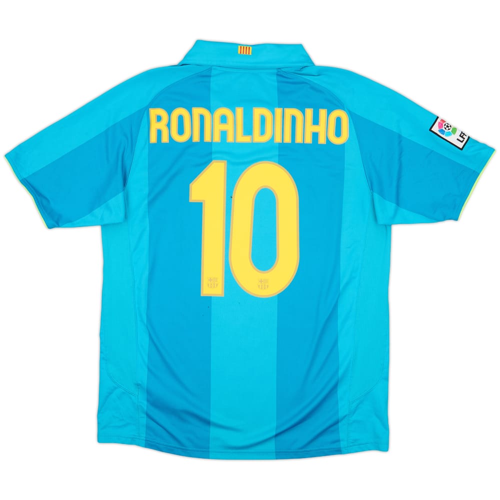 2007-09 Barcelona Away Shirt Ronaldinho #10 - 6/10 - (L)