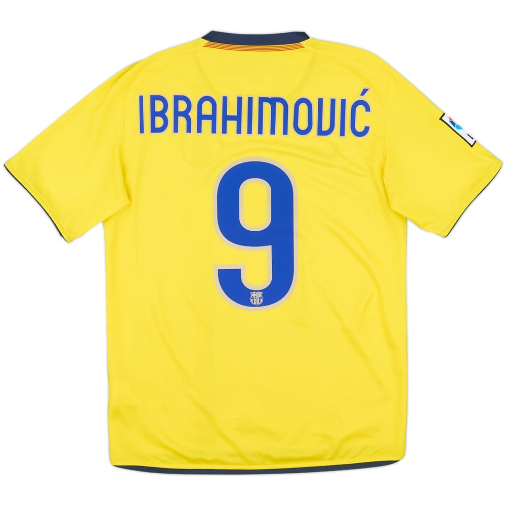 2008-10 Barcelona Away Shirt Ibrahimovic #9 - 8/10 - (S)