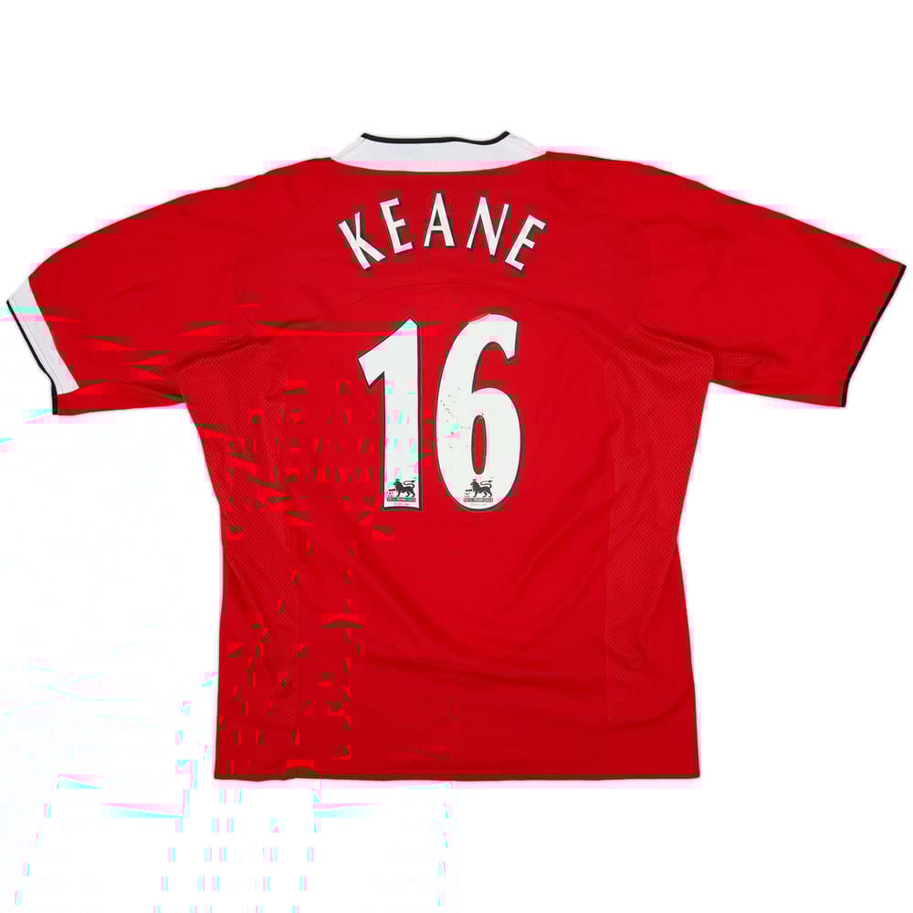 2004-06 Manchester United Home Shirt Keane #16 - 6/10 - (XL)