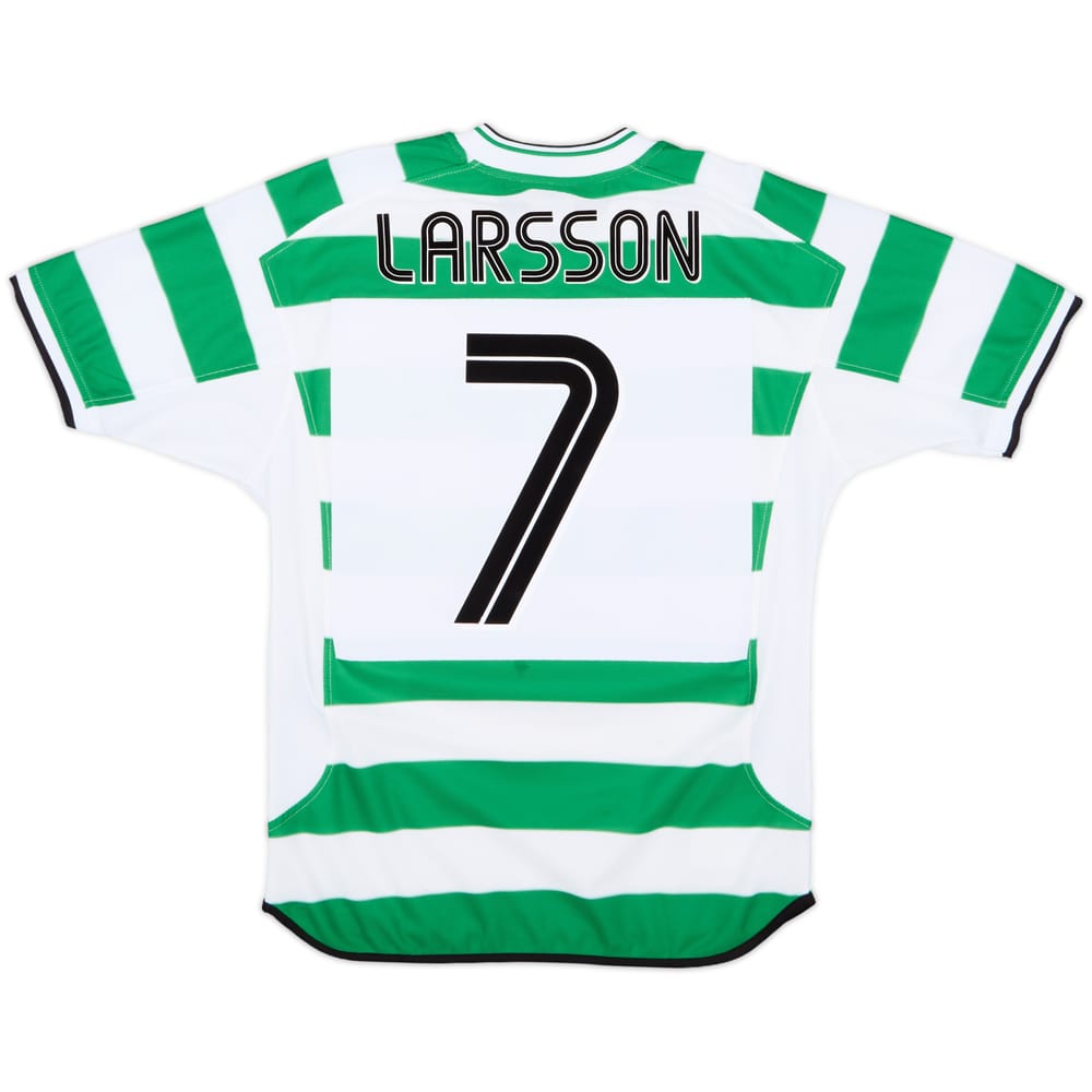 2001-03 Celtic Home Shirt Larsson #7 - 8/10 - (S)