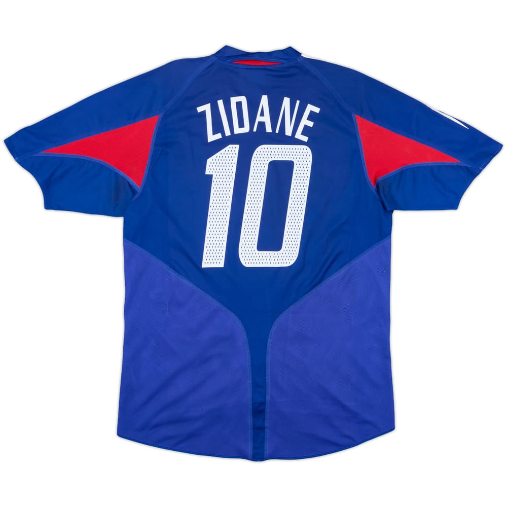 2004-06 France Home Shirt Zidane #10 - 6/10 - (L)