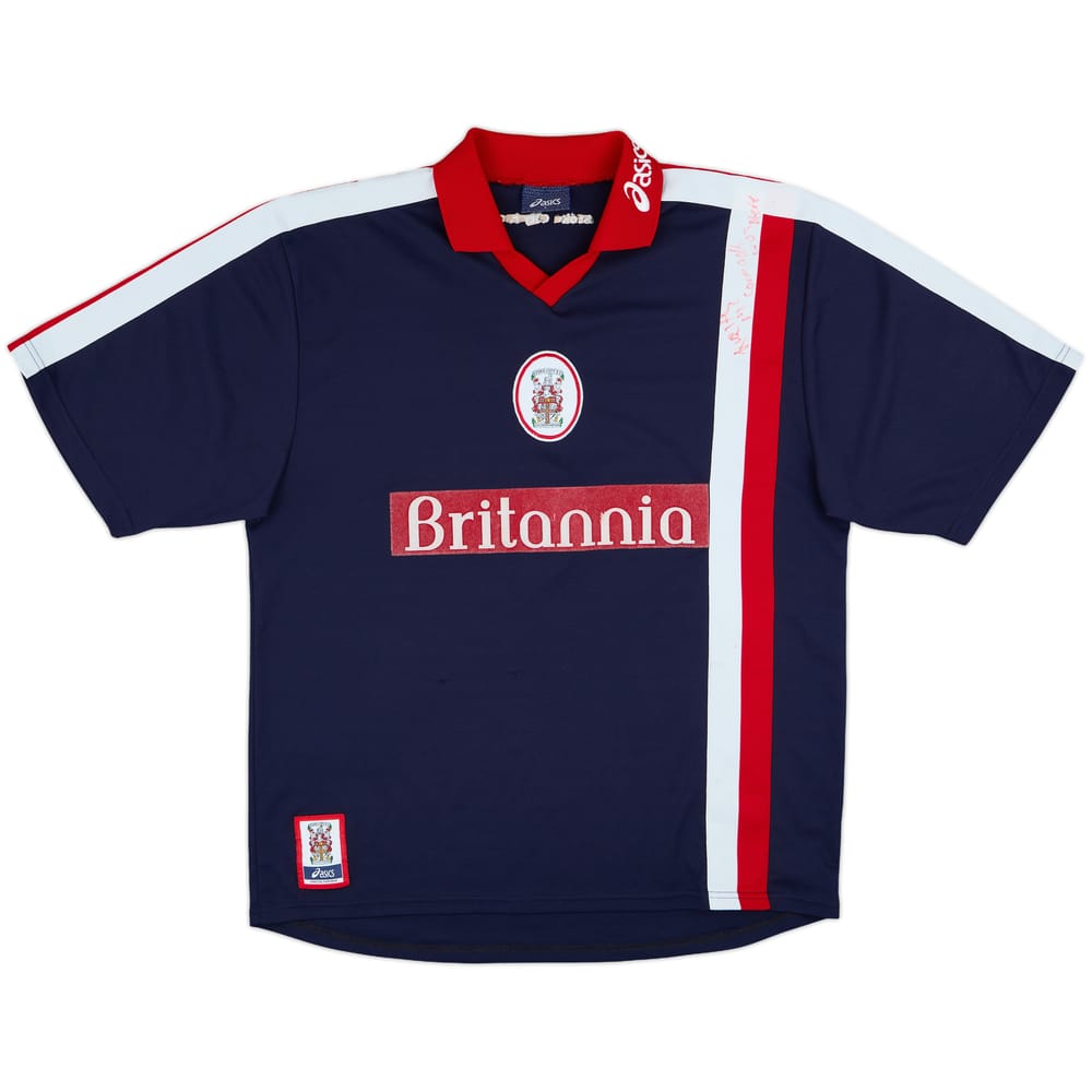1999-01 Stoke Signed Away Shirt - 8/10 - (L)