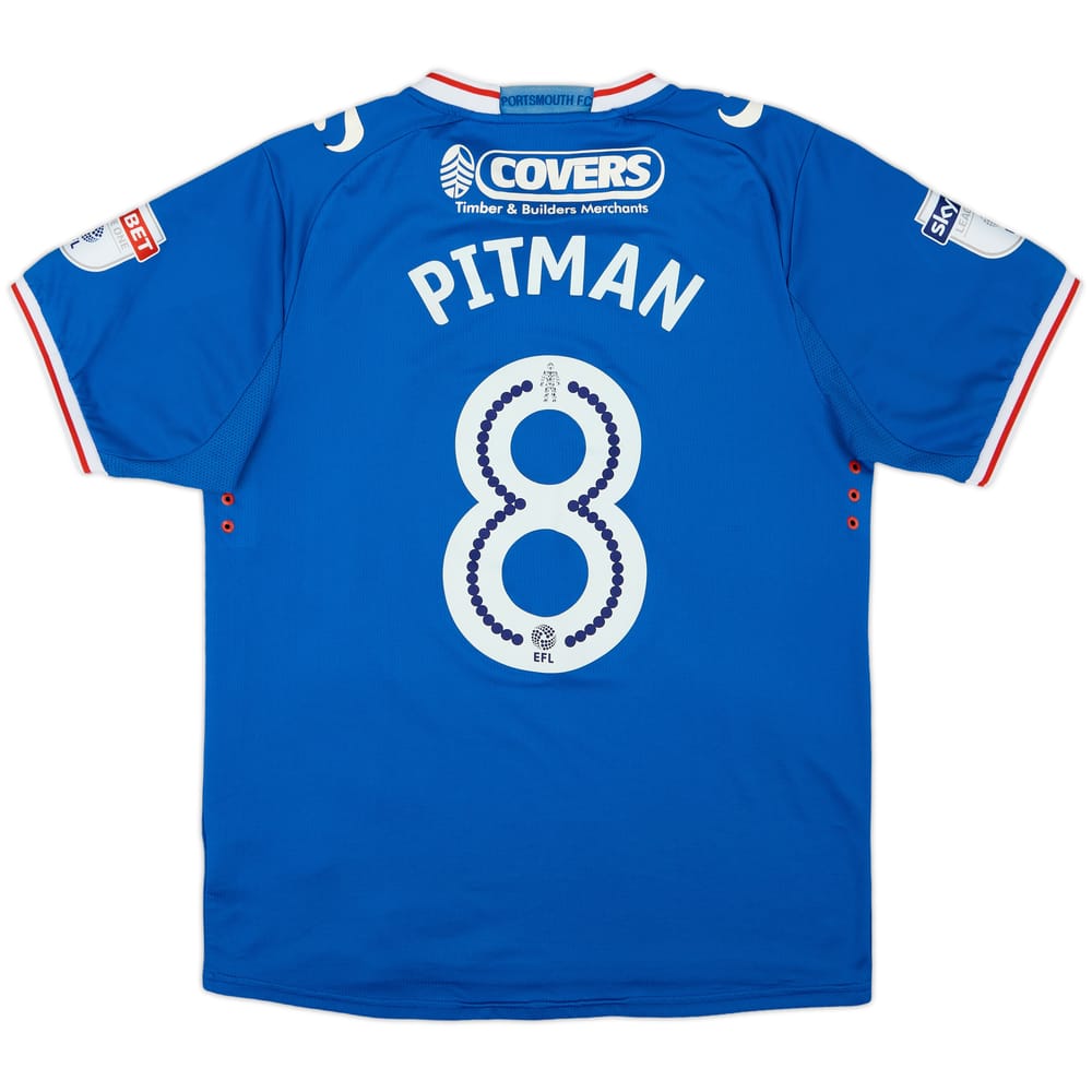 2017-18 Portsmouth Home Shirt Pitman #8 - 8/10 - (M)