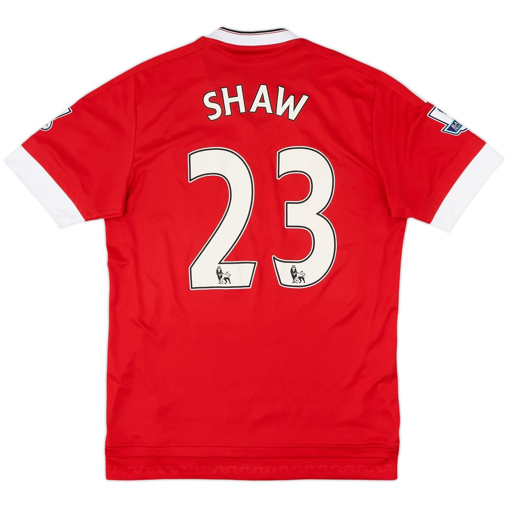 2015-16 Manchester United Home Shirt Shaw #23 - 6/10 - (S)