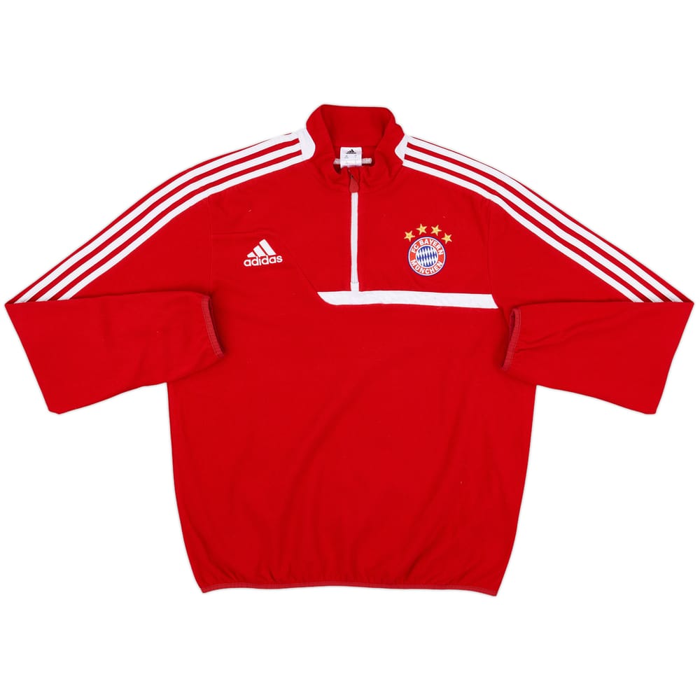 2013-14 Bayern Munich adidas 1/4 Zip Fleece Training Top - 8/10 - (L/XL)