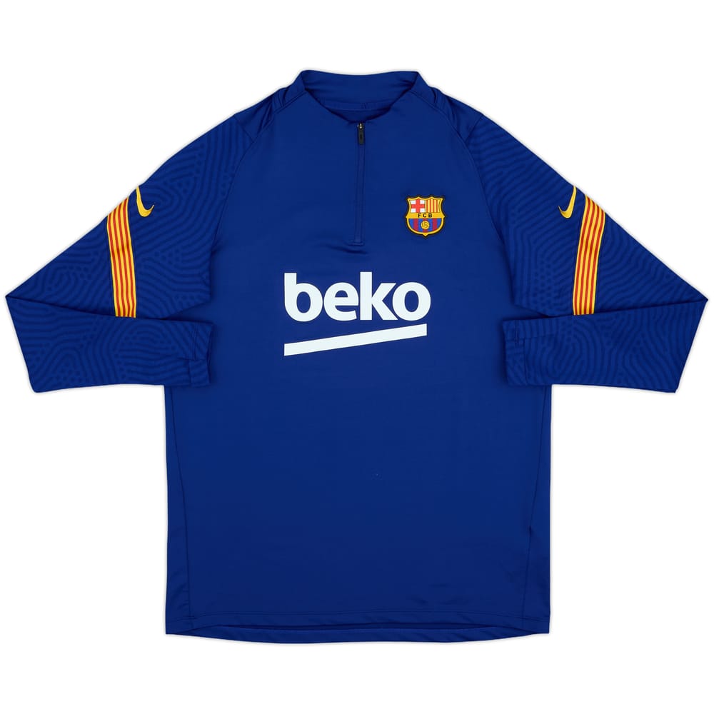 2020-21 Barcelona Nike 1/4 Zip Training Top - 10/10 - (L)