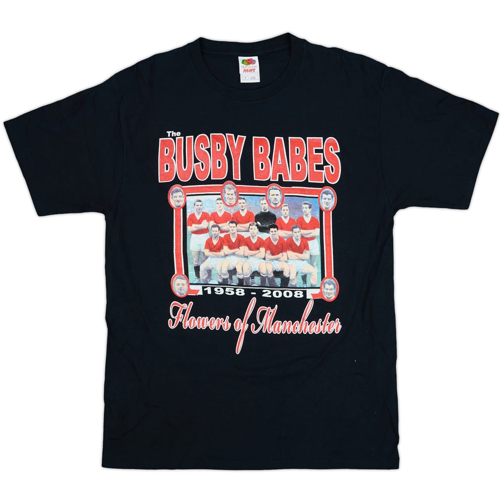 2008-09 Manchester United Busby Babes Fan Shirt - 8/10 - (L)