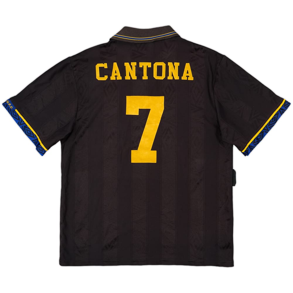 1993-95 Manchester United Away Shirt Cantona #7 - 6/10 - (M)