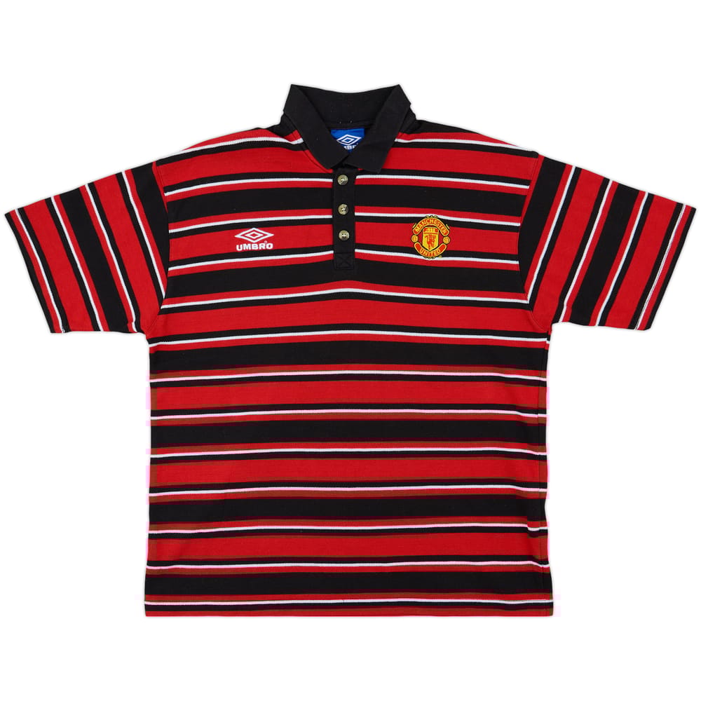 1994-96 Manchester United Umbro Polo Shirt - 10/10 - (XL)