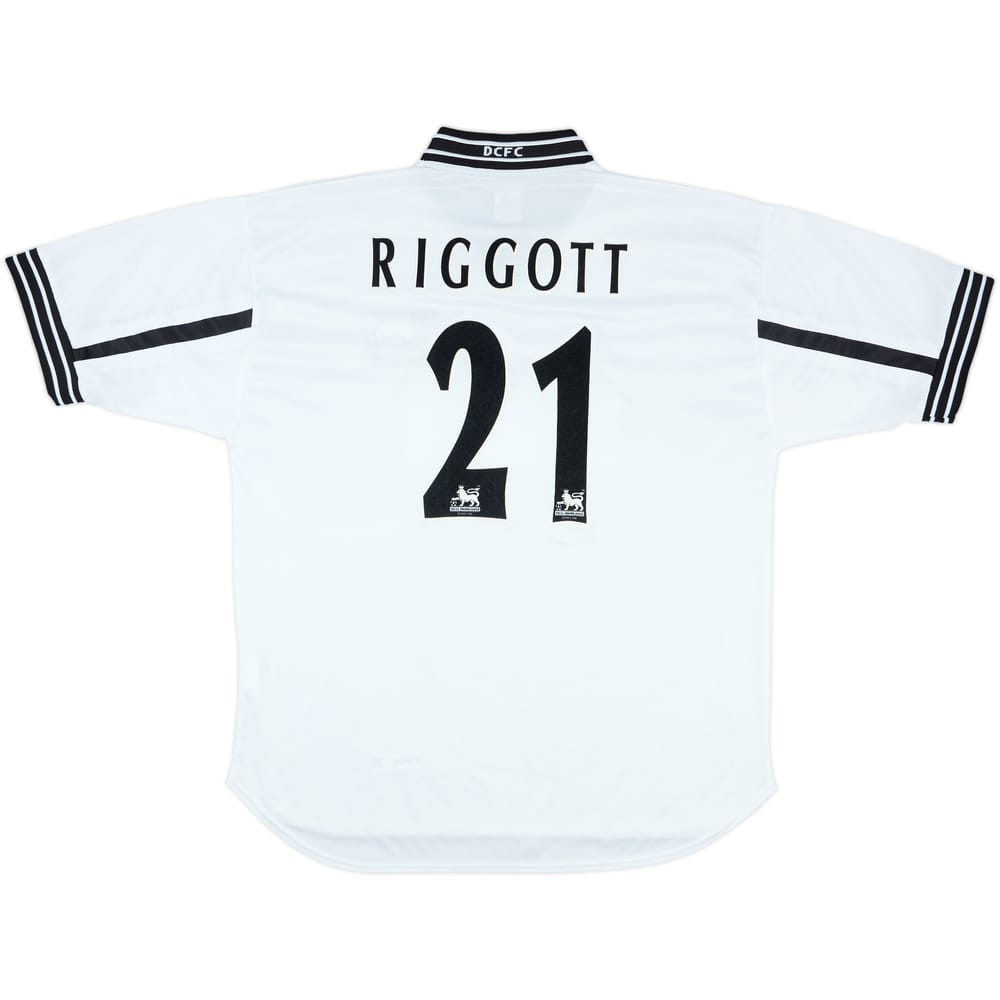 1999-01 Derby County Home Shirt Riggott #21 - 8/10 - (L)