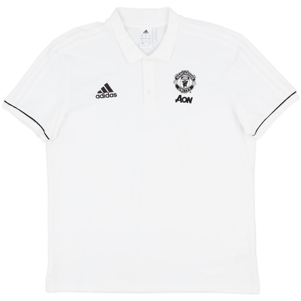 2017-18 Manchester United adidas Polo Shirt - 8/10 - (XL)